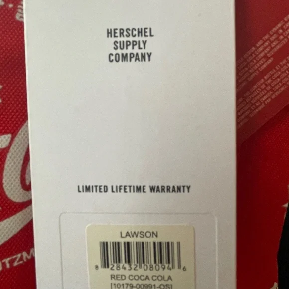 NWT Herschel Supply Company X Lawson Red Coca-Cola Backpack - Picture 5 of 9